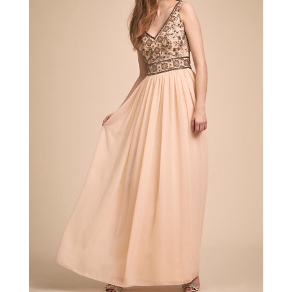 BHLDN Mischa Dress in Oyster